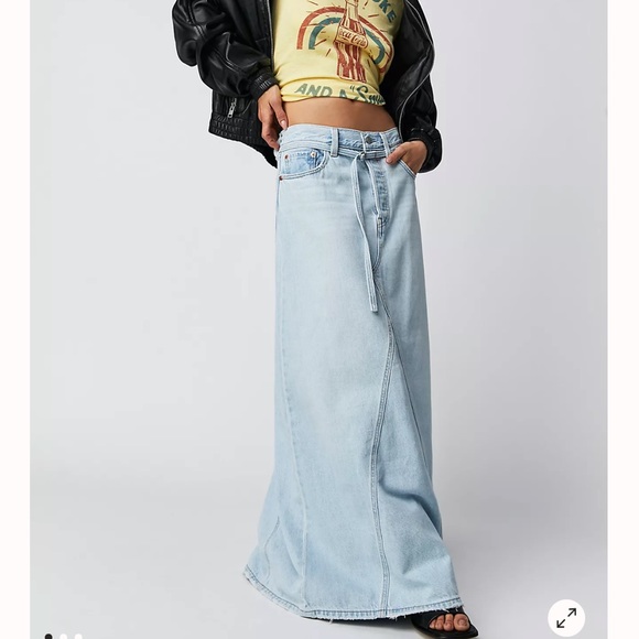 Levi's Skirts Levis Iconic Belted Long Skirt Poshmark